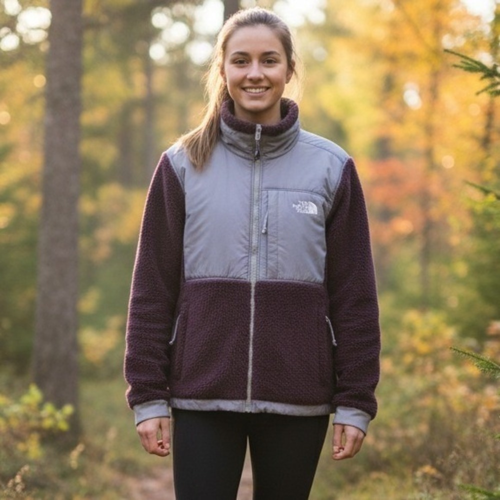 The North Face Jacket Women's Size S-P Summit Series Purple Sherpa Fleece Hiking